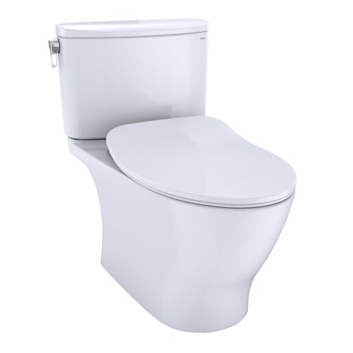 Main product image of Nexus 1G Two-Piece Elongated 1.0 GPF Universal Height Toilet with CEFIONTECT and SS234 SoftClose Seat, WASHLET+ Ready, Cotton White - MS442234CUFG#01