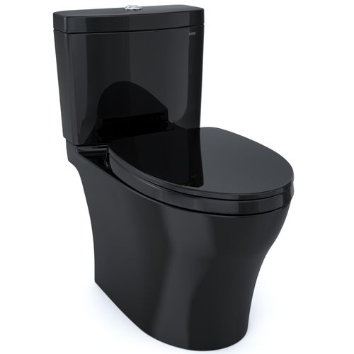 Main product image of Aquia IV Two-Piece Elongated Dual Flush 1.28 and 0.9 GPF Universal Height Toilet, WASHLET+ Ready, Ebony - MS446124CEMFN#51