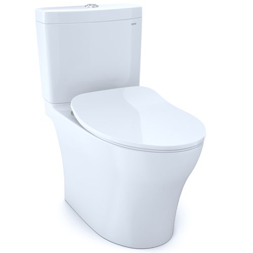 Main product image of Aquia IV Two-Piece Elongated Dual Flush 1.28 and 0.9 GPF Toilet with CEFIONTECT and SoftClose Seat, WASHLET+ Ready, Cotton White - MS446234CEMGN#01