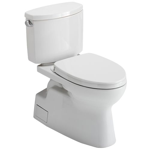 Main product image of Vespin II Two-Piece Elongated 1.28 GPF Universal Height Toilet with CEFIONTECT and SS124 SoftClose Seat, WASHLET+ Ready, Cotton White - MS474124CEFG#01