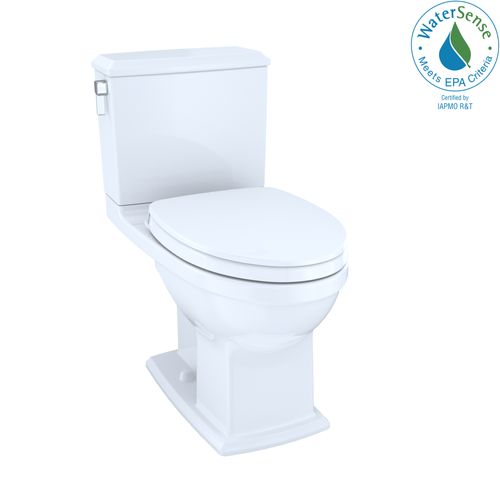 Main product image of Connelly WASHLET+ Two-Piece Elongated Dual Flush 1.28 and 0.9 GPF Universal Height Toilet with CEFIONTECT, Cotton White - MS494124CEMFG#01