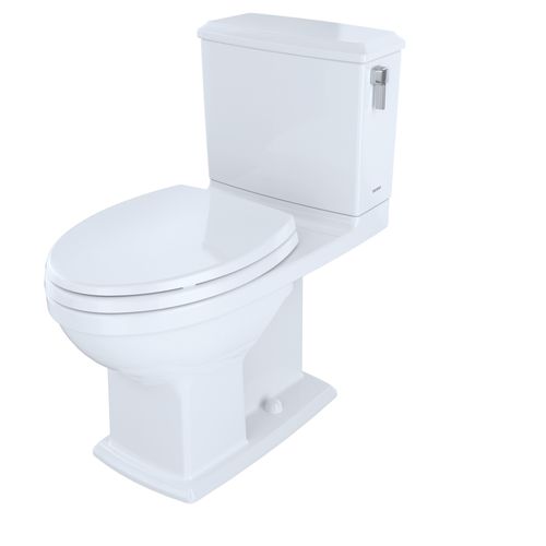 Main product image of Connelly WASHLET+ Two-Piece Elongated Dual Flush 1.28 and 0.9 GPF Universal Height Toilet with CEFIONTECT and Right Hand Lever, Cotton White - MS494124CEMFRG#01