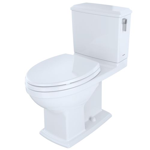 Main product image of Connelly WASHLET+ Two-Piece Elongated Dual Flush 1.28 and 0.9 GPF Universal Height Toilet with CEFIONTECT and Right Hand Lever, Cotton White - MS494124CEMFRG#01