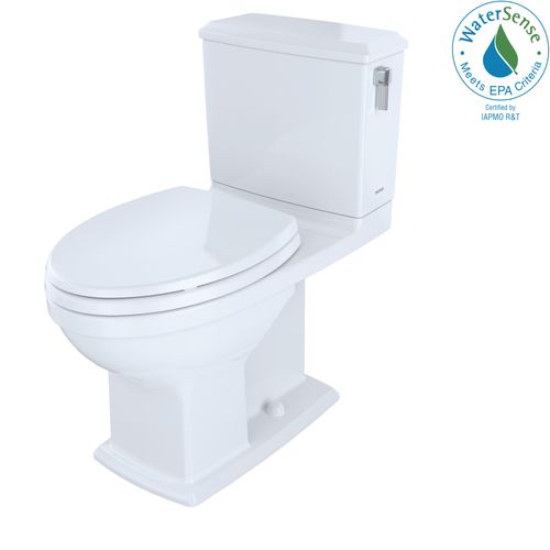 Main product image of Connelly WASHLET+ Two-Piece Elongated Dual Flush 1.28 and 0.9 GPF Universal Height Toilet with CEFIONTECT and Right Hand Lever, Cotton White - MS494124CEMFRG#01