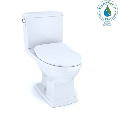 Main product image of Connelly Two-Piece Elongated Dual Flush 1.28 and 0.9 GPF Toilet with CEFIONTECT, WASHLET+ Ready, Cotton White - MS494234CEMFG#01