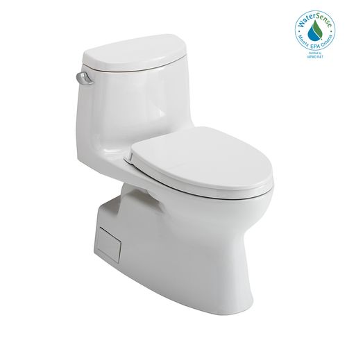 Main product image of Carlyle II 1.28 GPF Skirted One-Piece Elongated Toilet w/ CEFIONTECT Ceramic Glaze, SoftClose Seat & Tornado Flush (Cotton White)