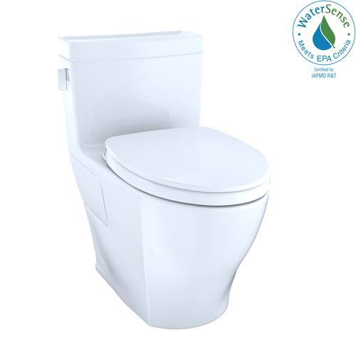 Main product image of Legato 1.28 GPF Skirted One-Piece Elongated Toilet w/ CEFIONTECT Ceramic Glaze, SoftClose Seat, & Tornado Flush (Cotton White)