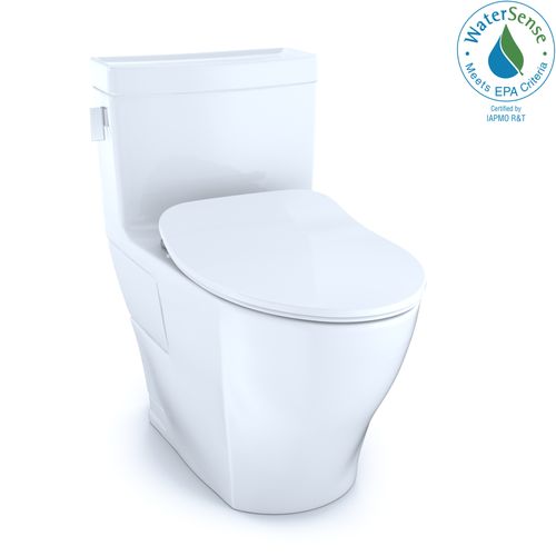 Main product image of Legato One-Piece Elongated 1.28 GPF Toilet with CEFIONTECT and SoftClose Seat, WASHLET+ Ready, Cotton White - MS624234CEFG#01