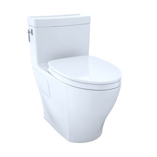 Main product image of Connelly WASHLET+ Two-Piece Elongated Dual Flush 1.28 and 0.9 GPF Universal Height Toilet with CEFIONTECT and Right Hand Lever, Cotton White - MS494124CEMFRG#01