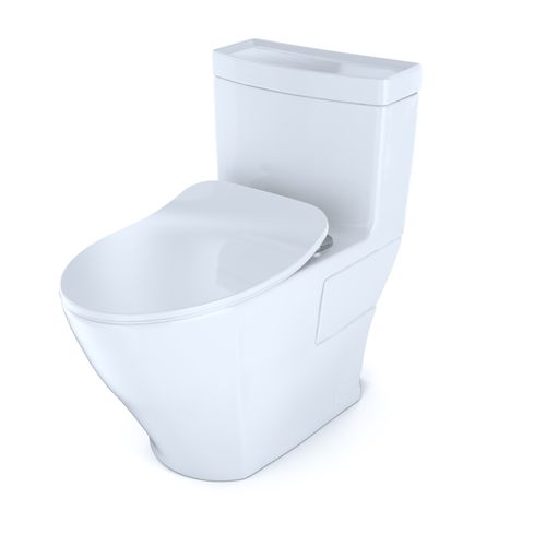 Main product image of Aimes One-Piece Elongated 1.28 GPF Toilet with CEFIONTECT and SoftClose Seat, WASHLET+ Ready, Cotton White - MS626234CEFG#01
