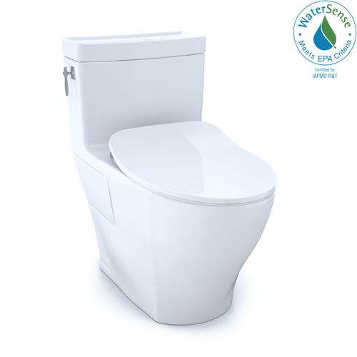 Main product image of Aimes One-Piece Elongated 1.28 GPF Toilet with CEFIONTECT and SoftClose Seat, WASHLET+ Ready, Cotton White - MS626234CEFG#01