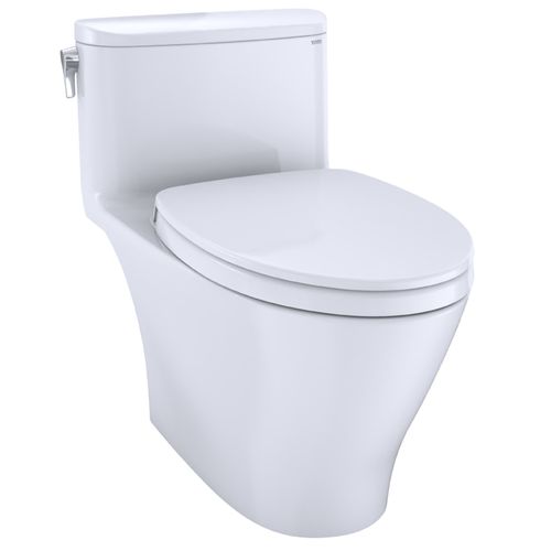 Main product image of Nexus 1.28 GPF Skirted One-Piece Elongated Toilet w/ CEFIONTECT Ceramic Glaze, SoftClose Seat, & Tornado Flush (Cotton White)