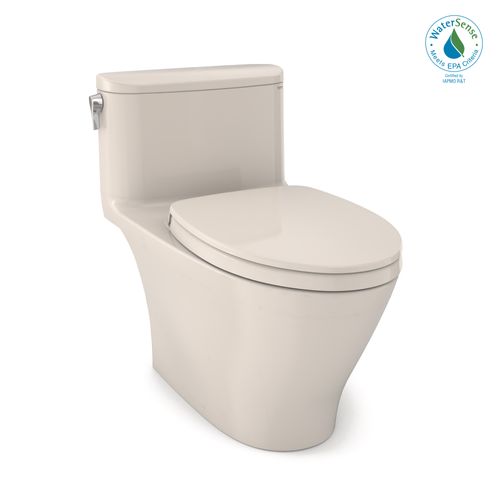 Main product image of Nexus One-Piece Elongated 1.28 GPF Universal Height Toilet with CEFIONTECT and SS124 SoftClose Seat, WASHLET+ Ready, Sedona Beige - MS642124CEFG#12
