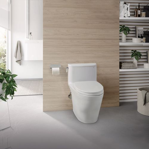 Main product image of Nexus 1G One-Piece Elongated 1.0 GPF Universal Height Toilet with SS124 SoftClose Seat, WASHLET+ Ready, Ebony - MS642124CUF#51