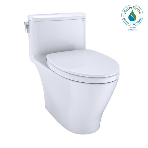 Main product image of Nexus 1G One-Piece Elongated 1.0 GPF Universal Height Toilet with CEFIONTECT and SS124 SoftClose Seat, WASHLET+ Ready, Cotton White - MS642124CUFG#01
