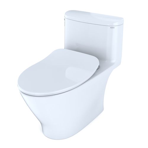 Main product image of Nexus One-Piece Elongated 1.28 GPF Universal Height Toilet with CEFIONTECT and SS234 SoftClose Seat, WASHLET+ Ready, Cotton White - MS642234CEFG#01