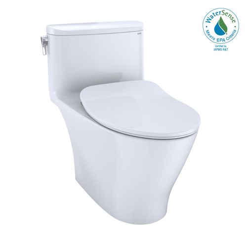 Main product image of Nexus One-Piece Elongated 1.28 GPF Universal Height Toilet with CEFIONTECT and SS234 SoftClose Seat, WASHLET+ Ready, Cotton White - MS642234CEFG#01