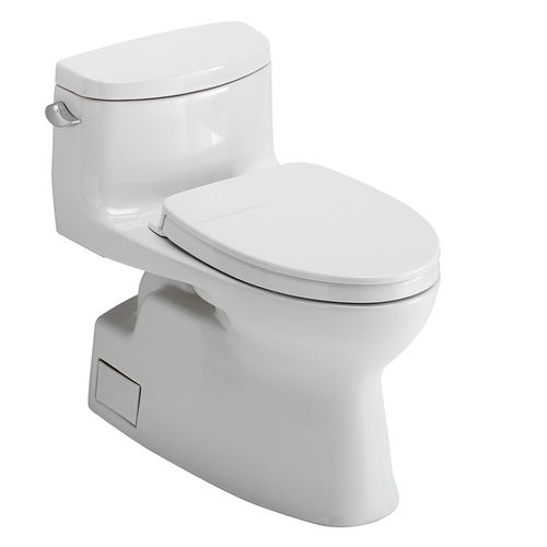 Main product image of Carolina II One-Piece Elongated 1.28 GPF Universal Height Toilet with CEFIONTECT and SS124 SoftClose Seat, WASHLET+ Ready, Cotton White - MS644124CEFG#01