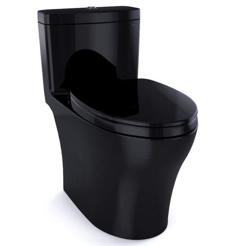 Main product image of Aquia IV One-Piece Elongated Dual Flush 1.28 and 0.9 GPF Universal Height, WASHLET+ Ready Toilet, Ebony- MS646124CEMFN#51
