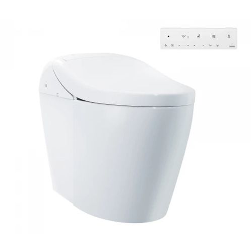 Main product image of WASHLET G450 1.0 or 0.8 GPF Smart Toilet with Integrated Bidet Seat and CEFIONTECT, Cotton White - MS7631CEMFG#01