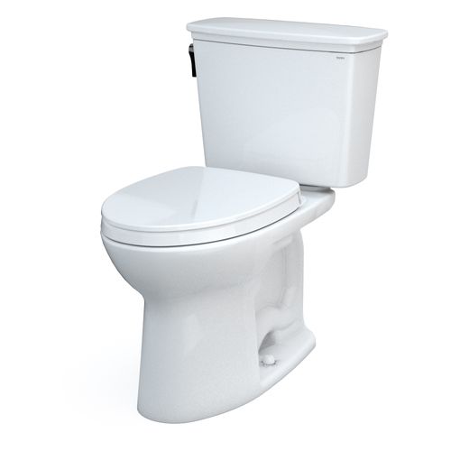 Main product image of Drake Transitional Two-Piece Elongated 1.28 GPF TORNADO FLUSH Toilet with CEFIONTECT and SoftClose Seat, WASHLET+ Ready, Cotton White - MS786124CEG#01