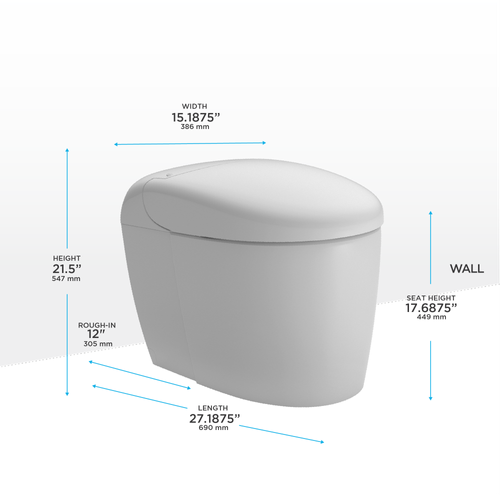 [MS8341CUMFG#01] TOTO Neorest RS Dual Flush Elongated Chair Height Toilet With Integrated Smart Bidet Seat (SAK46531)