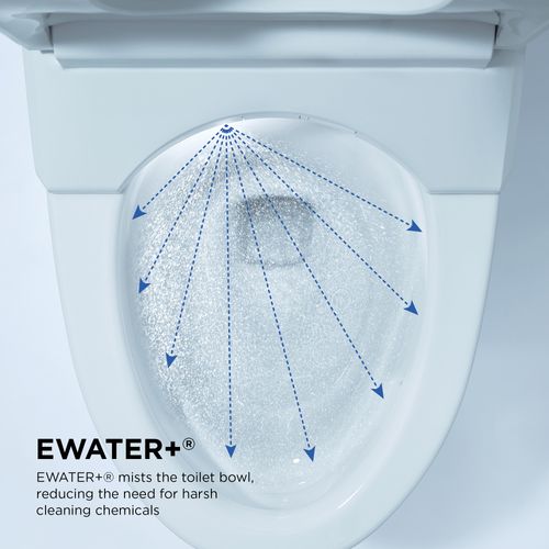 Main product image of NEOREST RS Dual Flush 1.0 or 0.8 GPF Toilet with Intergeated Bidet Seat and EWATER+, Cotton White - MS8341CUMFG#01