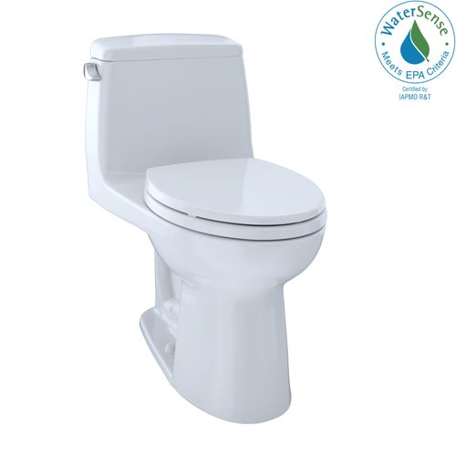 Main product image of Eco UltraMax One-Piece Elongated 1.28 GPF ADA Compliant Toilet with CEFIONTECT, Cotton White - MS854114ELG#01