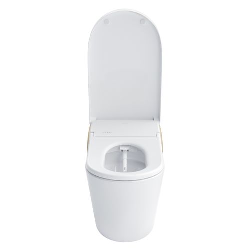 Main product image of NEOREST LS Dual Flush 1.0 or 0.8 GF Integrated Bidet Toilet, Cotton White with Nickel Trim - MS8732CUMFG#01N