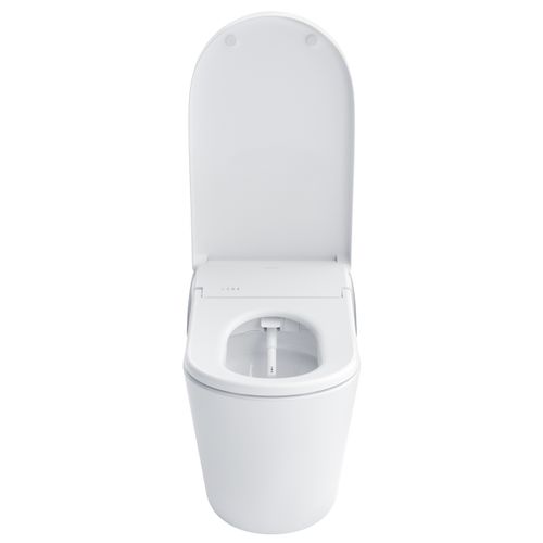 Main product image of NEOREST LS Dual Flush 1.0 or 0.8 GF Integrated Bidet Toilet, Cotton White with Silver Trim - MS8732CUMFG#01S