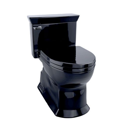 Main product image of Eco Soirée One-Piece Elongated 1.28 GPF Universal Height Skirted Toilet, Ebony Black - MS964214CEF#51