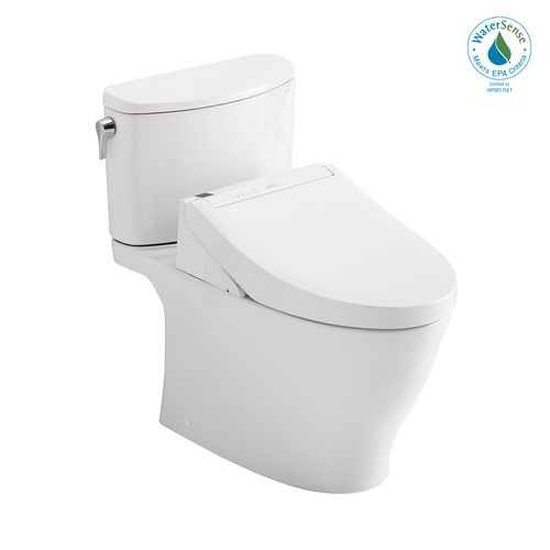 Main product image of WASHLET+ Nexus Two-Piece Elongated 1.28 GPF Toilet with C5 Bidet Seat, Cotton White - MW4423084CEFG#01