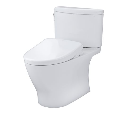 Main product image of WASHLET+ Nexus Two-Piece Elongated 1.28 GPF Toilet with S7A Contemporary Bidet Seat, Cotton White - MW4424736CEFG#01