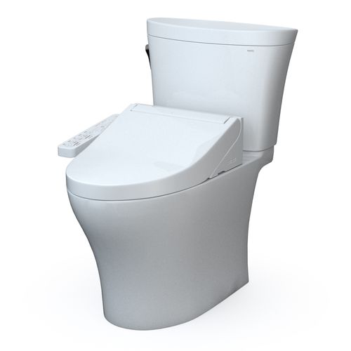 Main product image of WASHLET+ Aquia IV Arc Two-Piece Elongated Dual Flush 1.28 and 0.9 GPF Toilet with C2 Bidet Seat, Cotton White - MW4483074CEMFGN#01