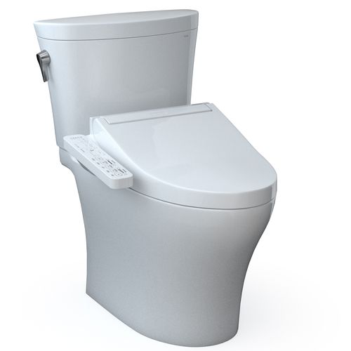 Main product image of WASHLET+ Aquia IV Arc Two-Piece Elongated Dual Flush 1.28 and 0.9 GPF Toilet with C2 Bidet Seat, Cotton White - MW4483074CEMFGN#01