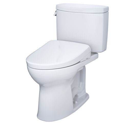 Main product image of WASHLET+ Drake II Two-Piece Elongated 1.28 GPF Toilet with Auto Flush WASHLET+ S7 Contemporary Bidet Seat, Cotton White - MW4544726CEFGA#01