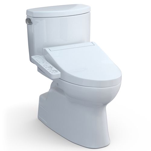 Main product image of WASHLET+ Vespin II Two-Piece Elongated 1.28 GPF Toilet and WASHLET+ C2 Bidet Seat, Cotton White - MW4743074CEFG#01