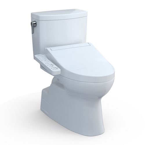 Main product image of WASHLET+ Vespin II 1G Two-Piece Elongated 1.0 GPF Toilet and WASHLET+ C2 Bidet Seat, Cotton White - MW4743074CUFG#01