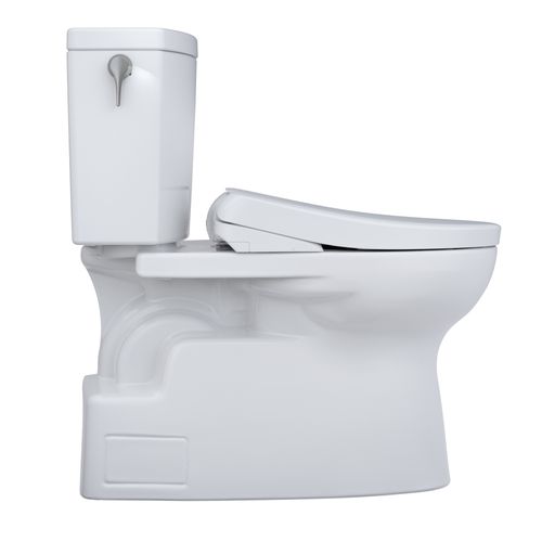 Main product image of WASHLET+ Vespin II 1G Two-Piece Elongated 1.0 GPF Toilet and WASHLET+ S7A Contemporary Bidet Seat, Cotton White - MW4744736CUFG#01