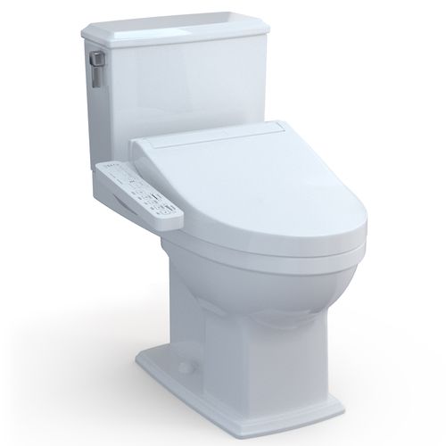 Main product image of WASHLET+ Connelly Two-Piece Elongated Dual Flush 1.28 and 0.9 GPF Toilet and WASHLET C2 Bidet Seat, Cotton White - MW4943074CEMFG#01