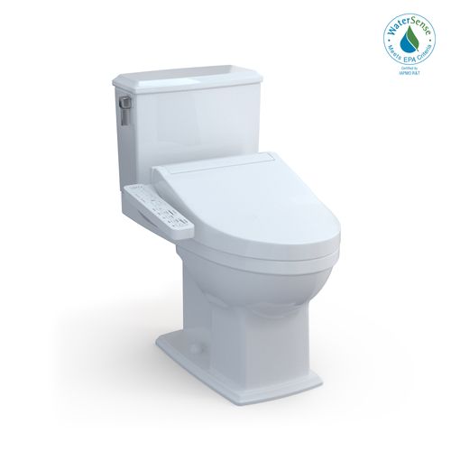 Main product image of WASHLET+ Connelly Two-Piece Elongated Dual Flush 1.28 and 0.9 GPF Toilet and WASHLET C2 Bidet Seat, Cotton White - MW4943074CEMFG#01