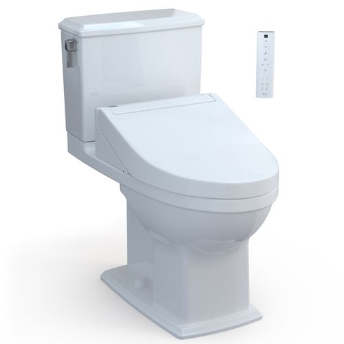 Main product image of WASHLET+ Connelly Two-Piece Elongated Dual Flush 1.28 and 0.9 GPF Toilet and WASHLET C5 Bidet Seat, Cotton White - MW4943084CEMFG#01