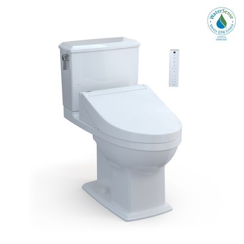 Main product image of WASHLET+ Connelly Two-Piece Elongated Dual Flush 1.28 and 0.9 GPF Toilet and WASHLET C5 Bidet Seat, Cotton White - MW4943084CEMFG#01
