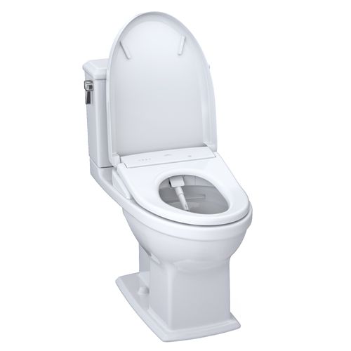 Main product image of WASHLET+ Connelly Two-Piece Elongated Dual Flush 1.28 and 0.9 GPF Toilet and Classic WASHLET S7 Contemporary Bidet Seat with Auto Flush, Cotton White - MW4944724CEMFGA#01