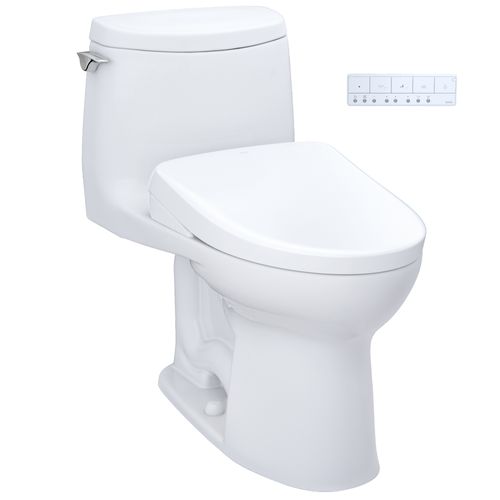 Main product image of WASHLET+ UltraMax II 1G One-Piece Elongated 1.0 GPF Toilet and WASHLET+ S7 Contemporary Bidet Seat, Cotton White - MW6044726CUFG#01