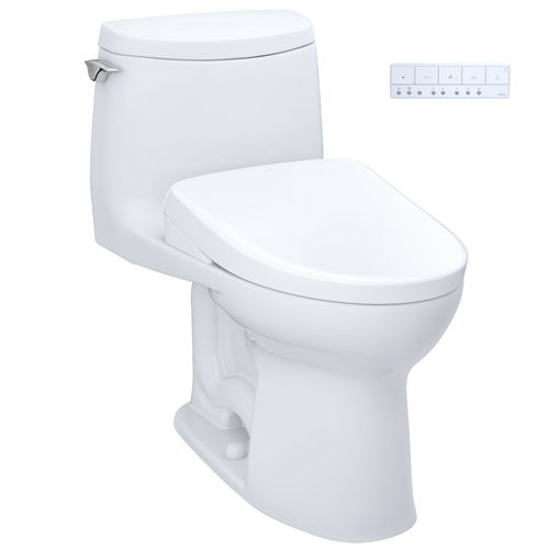 Main product image of WASHLET+ UltraMax II 1G One-Piece Elongated 1.0 GPF Toilet with Auto Flush WASHLET+ S7A Contemporary Bidet Seat, Cotton White - MW6044736CUFGA#01