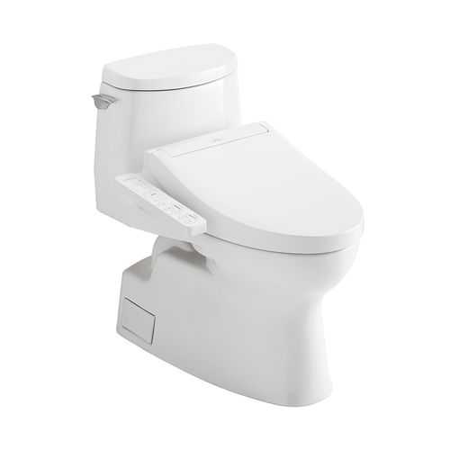 Main product image of WASHLET+ Carlyle II 1G One-Piece Elongated 1.0 GPF Toilet and WASHLET+ C2 Bidet Seat, Cotton White - MW6143074CUFG#01