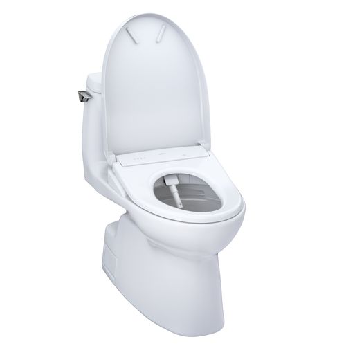 Main product image of WASHLET+ Carlyle II 1G One-Piece Elongated 1.0 GPF Toilet and WASHLET+ S7 Contemporary Bidet Seat, Cotton White - MW6144726CUFG#01