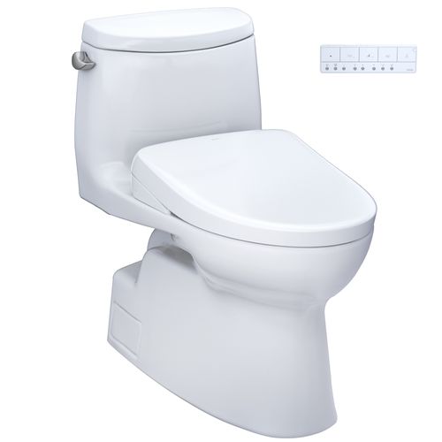 Main product image of WASHLET+ Carlyle II 1G One-Piece Elongated 1.0 GPF Toilet with Auto Flush WASHLET+ S7 Contemporary Bidet Seat, Cotton White - MW6144726CUFGA#01