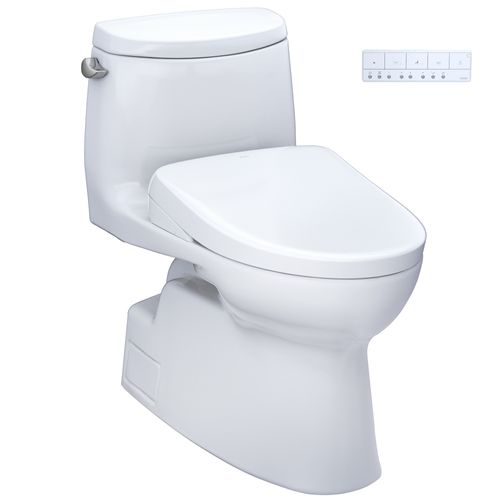Main product image of WASHLET+ Carlyle II 1G One-Piece Elongated 1.0 GPF Toilet with Auto Flush WASHLET+ S7A Contemporary Bidet Seat, Cotton White - MW6144736CUFGA#01